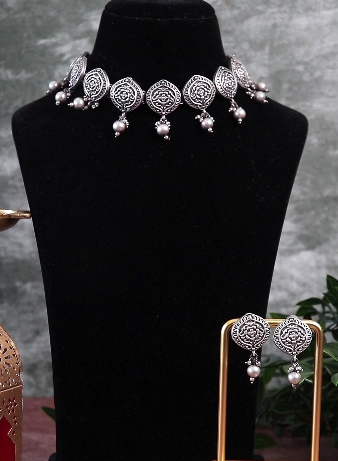 Sunaina Brass Necklace Set