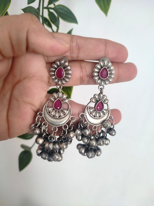 Sima Stone Brass Earrings