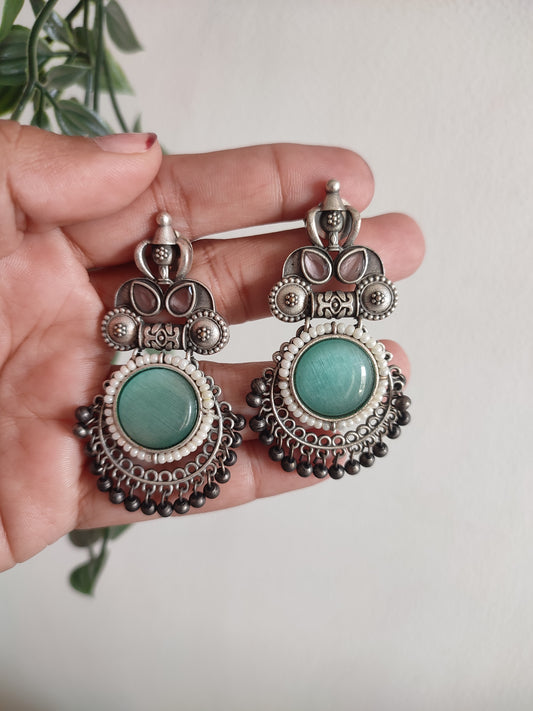 Anushree Stone and Brass Lightweight Earrings