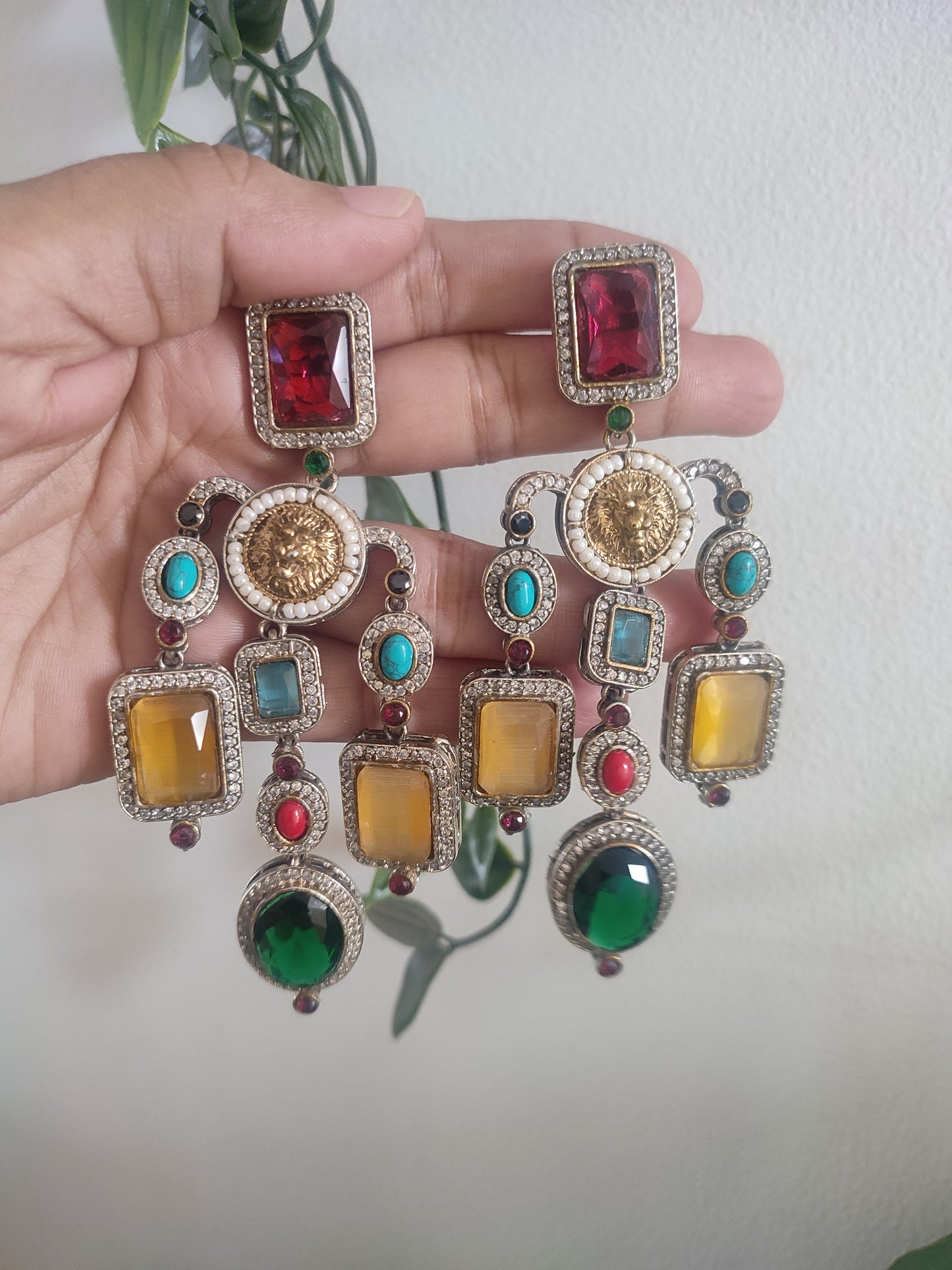 Imperial Designer Stone Earrings