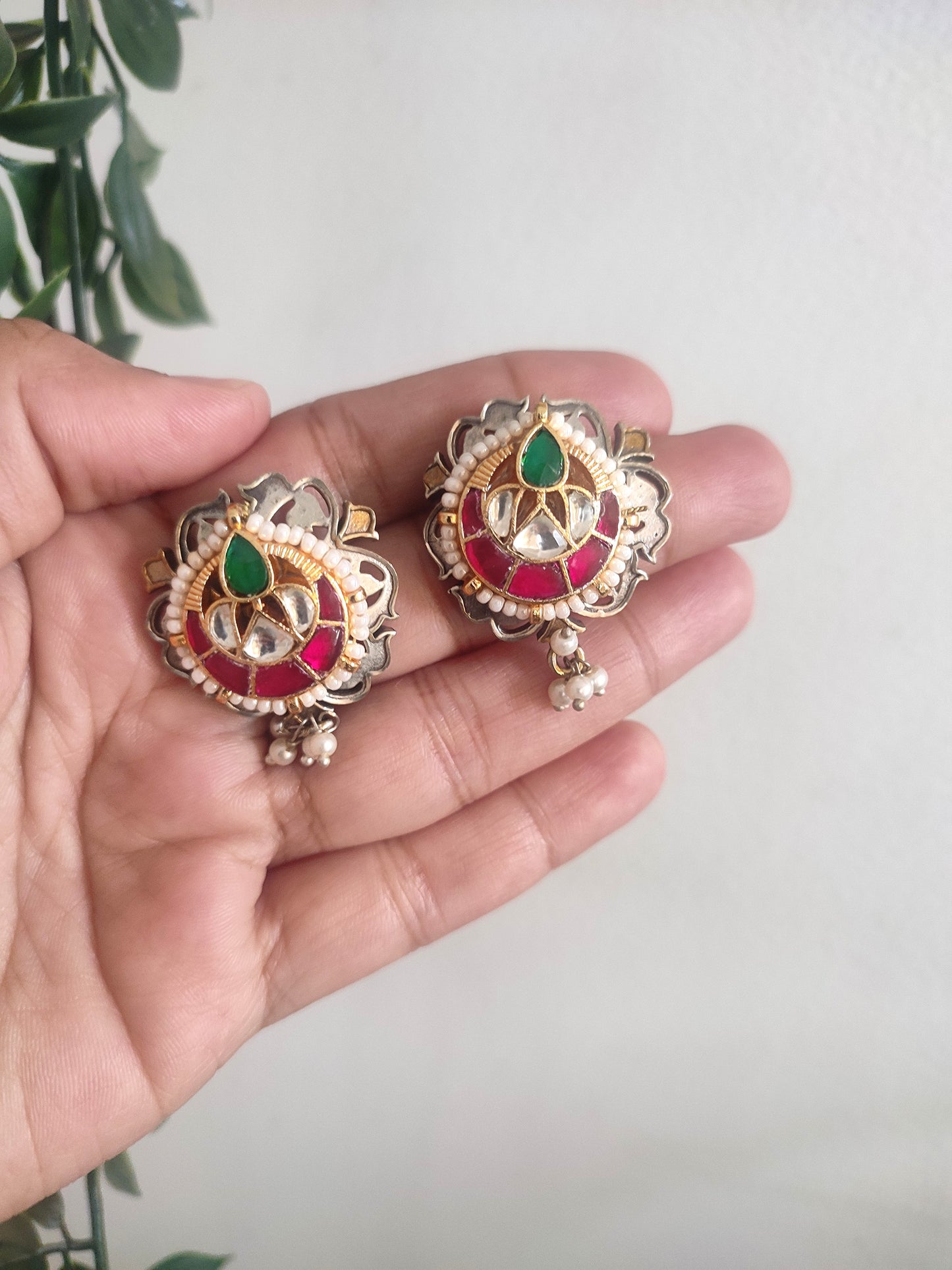 Samana Stud Panchi Earrings