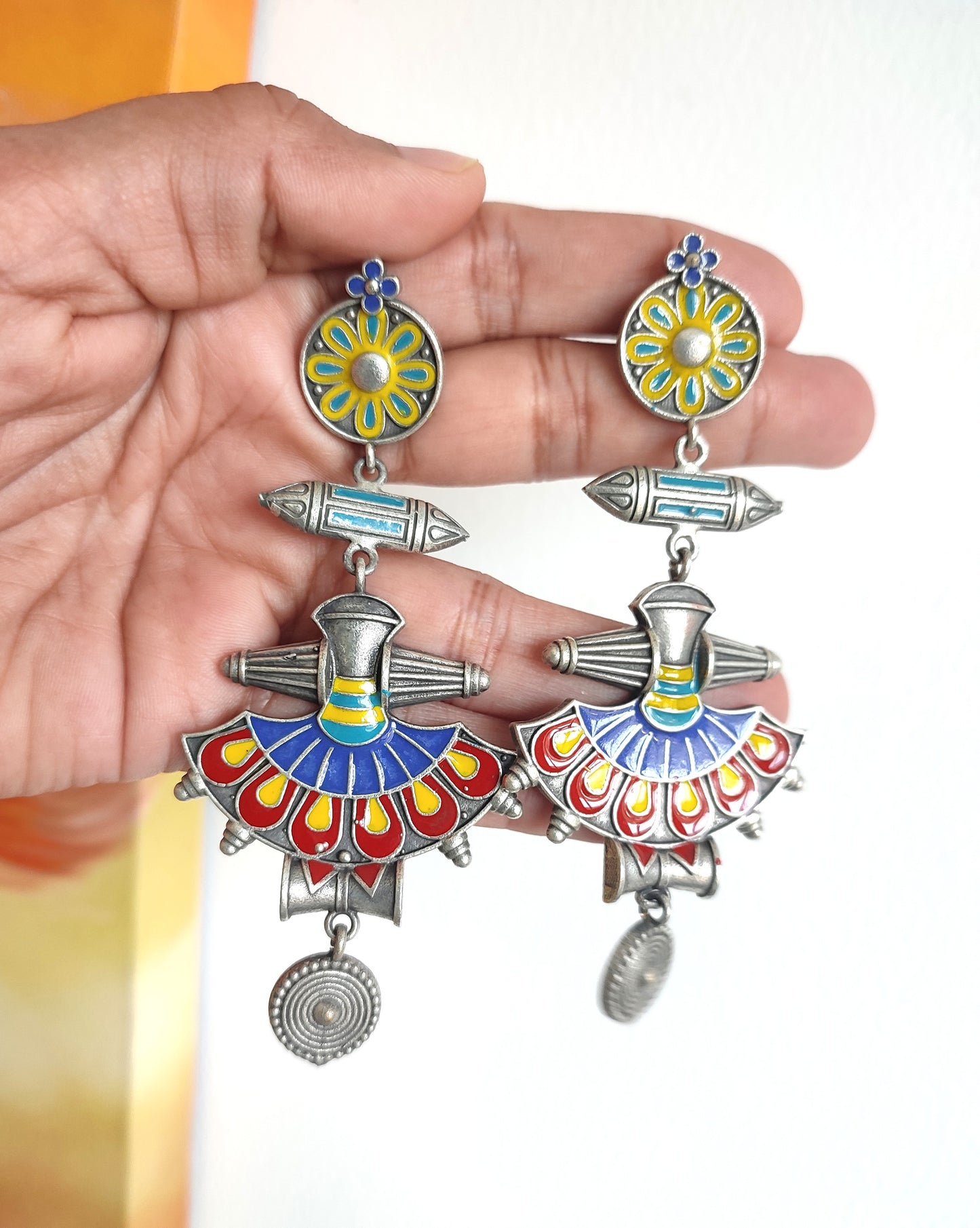 Sina Handpainted Stud Earrings