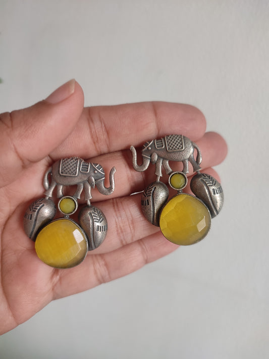 Gaj stone studs earrings