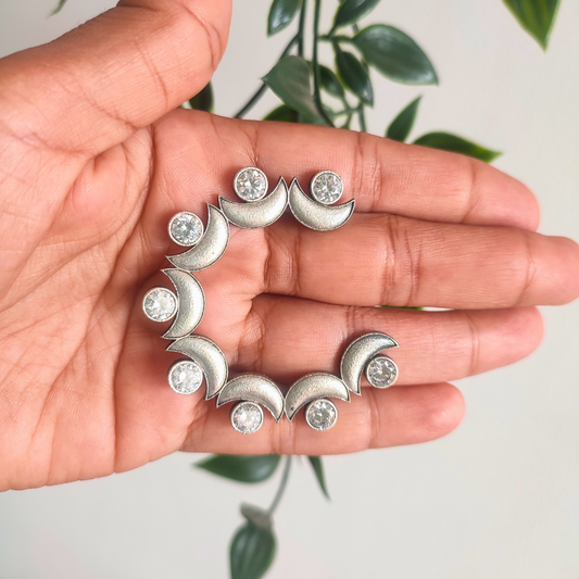 White Stone Big Studs