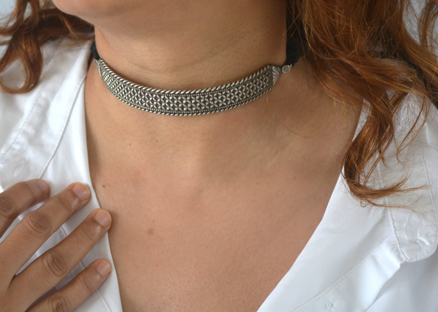 Brishti Brass Choker Necklace