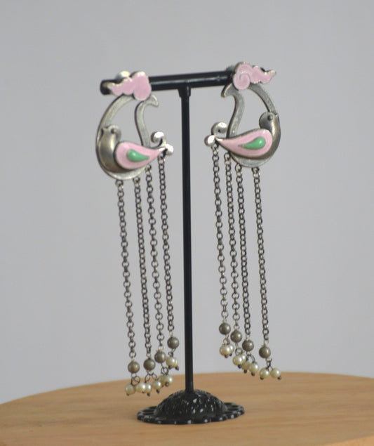 Chidiya Hanging Stud Earrings Long