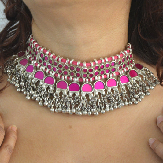 Sheetal Gulab Glass Choker Necklace
