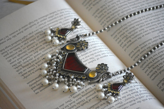 Sumana Stone Pendant Necklace Set