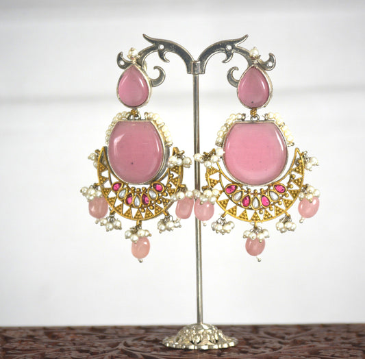 Anjali Big Stone Designer Heavy Earrings