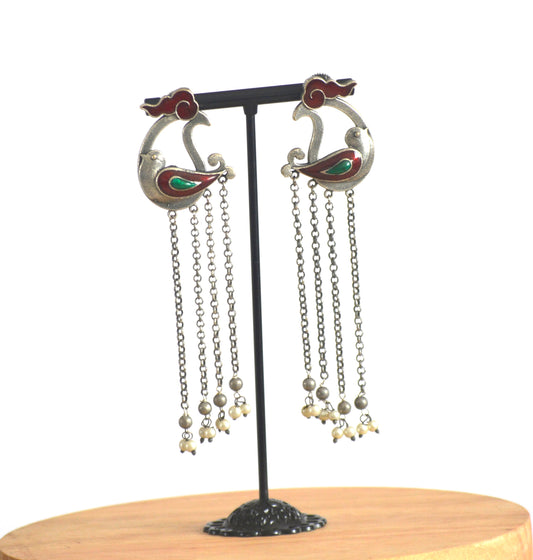 Chidiya Hanging Stud Earrings Long