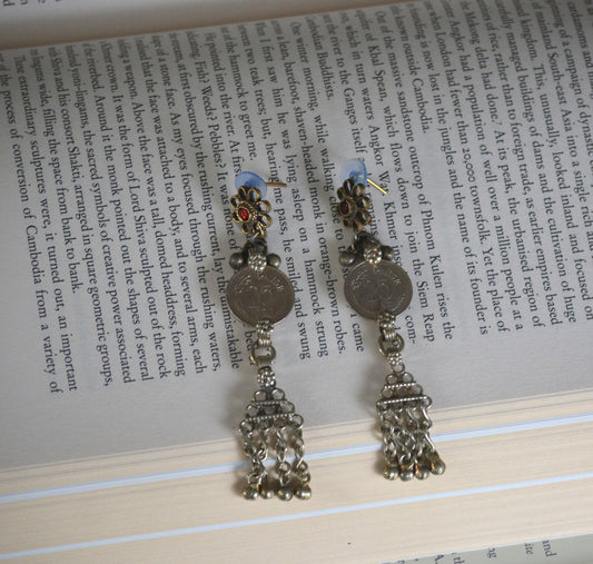 Bahar Long Lightweight Afghani Earrings