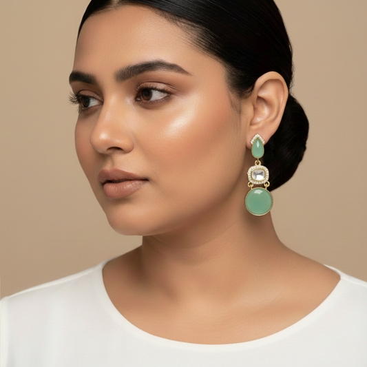 Jigya Lightweight Moissanite Earrings