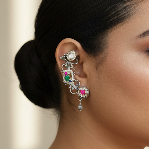 Nirali Designer Brass Small Earcuffs