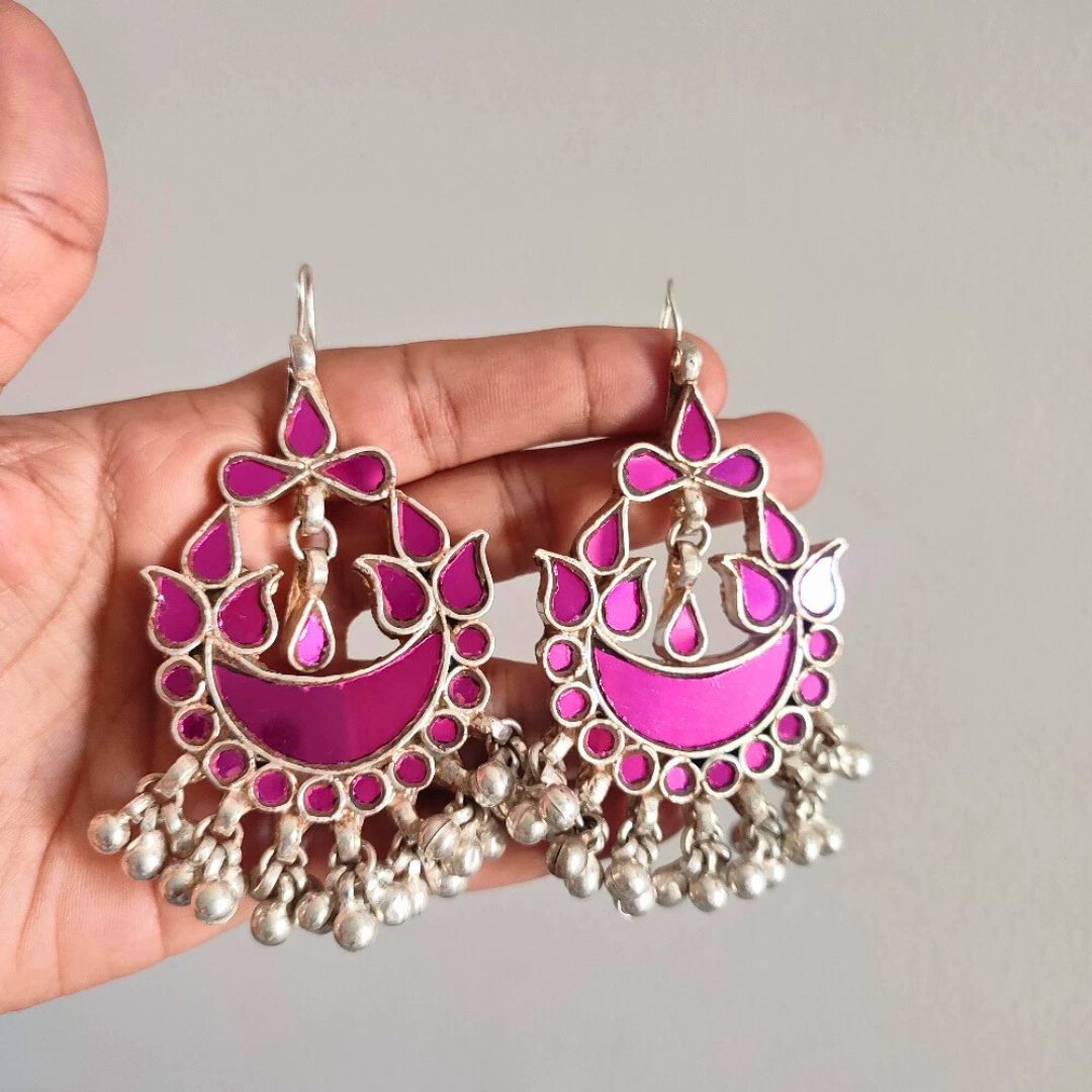 Gulaab Glass Hook Earrings