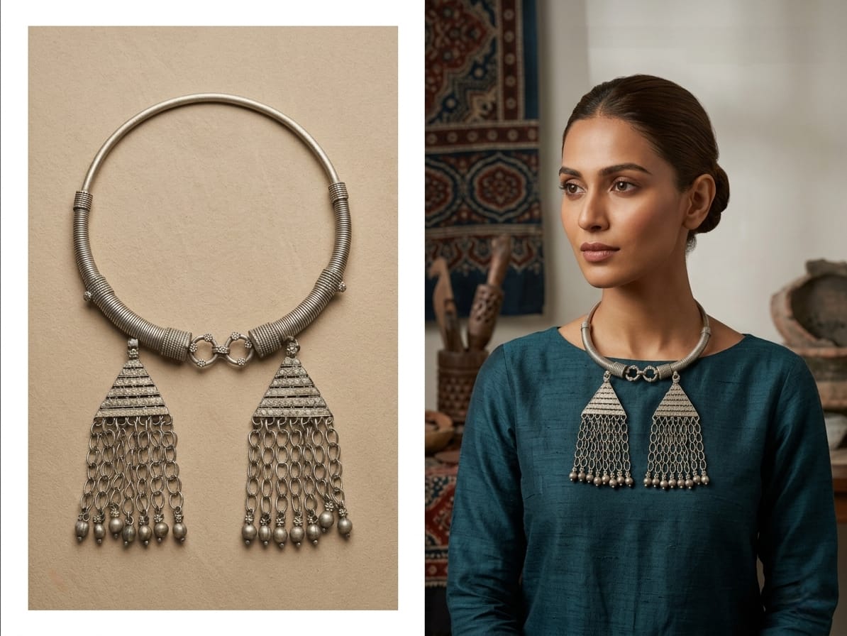 Mehna Afghani statement Necklace