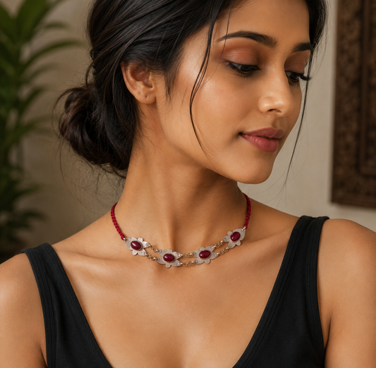 Guasha turkeman choker necklace