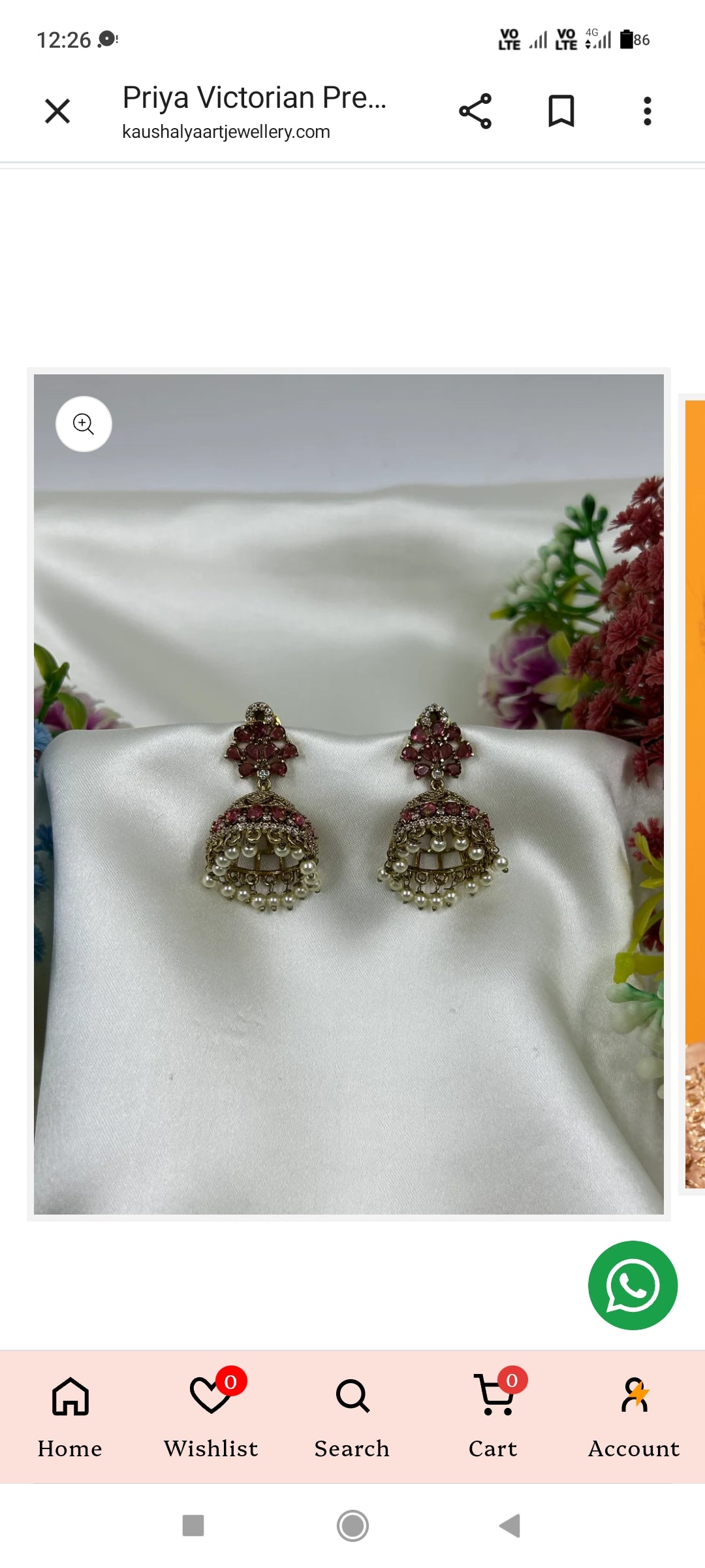 Sumedha Victorian Earrungs
