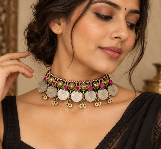 Meher Afghani Choker Necklace