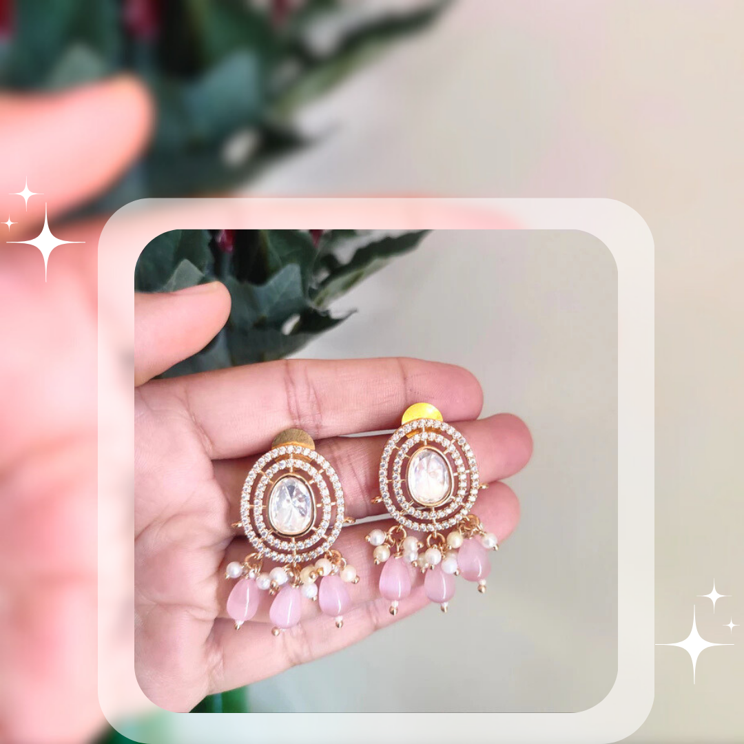 Moissanite Kundan Jewellery