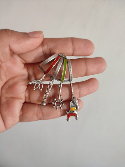 Siya handpainted unique stud Earrings