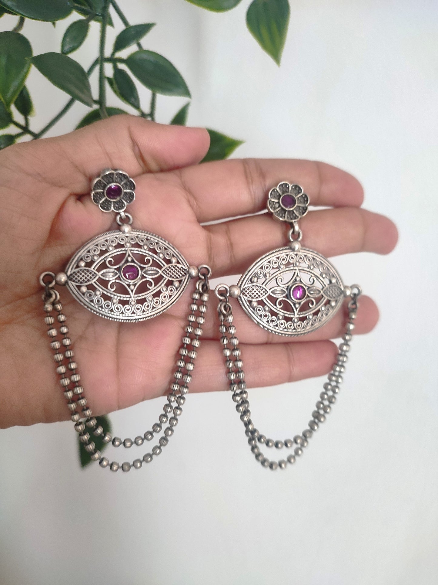 Mehna Brass Earrings