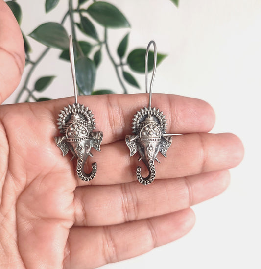 Ganesha Drop Earrings