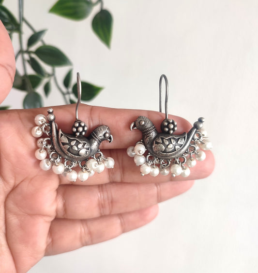 Bird stud drop Earrings