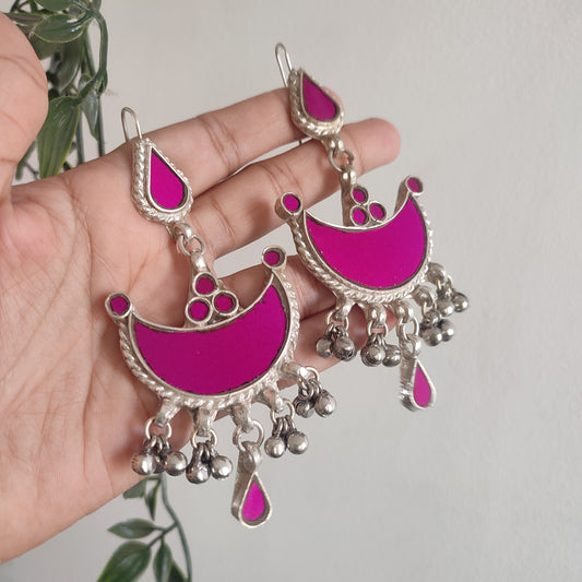 Muhima Glass Earrings Heavy