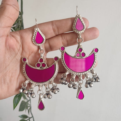 Muhima Glass Earrings Heavy