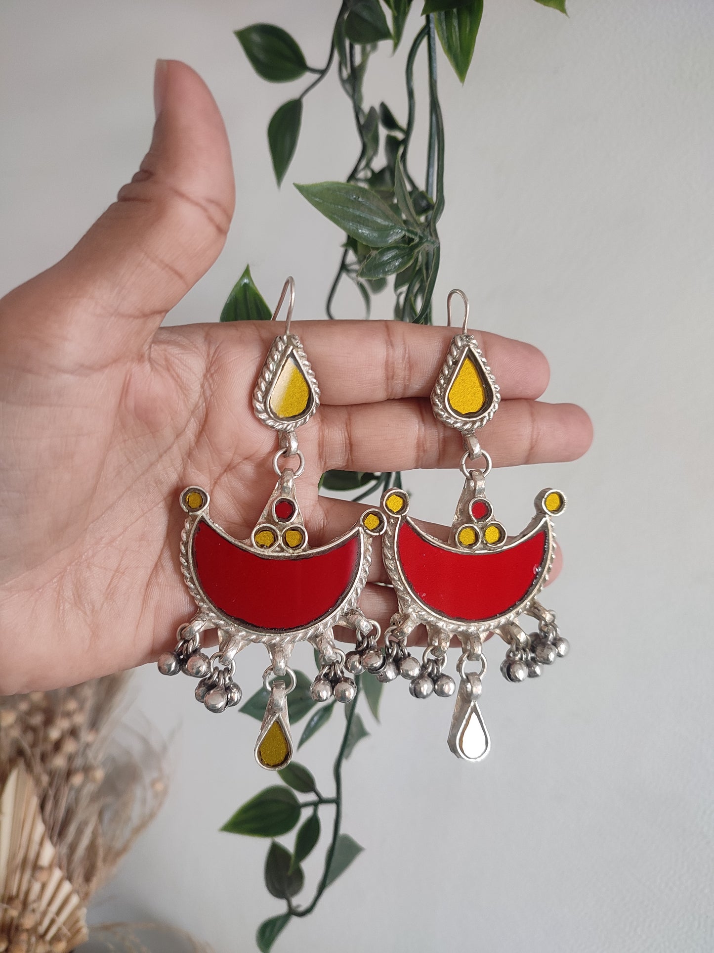 Muhima Glass Earrings Heavy