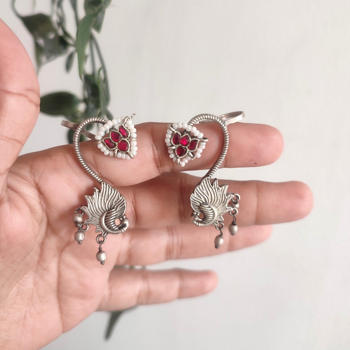 Preeti Stone Earcuff with push back stud