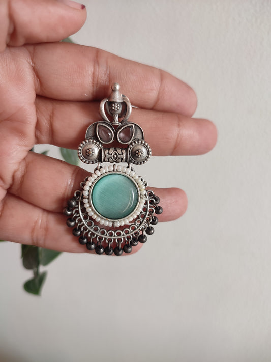 Anushree Stone and Brass Lightweight Earrings