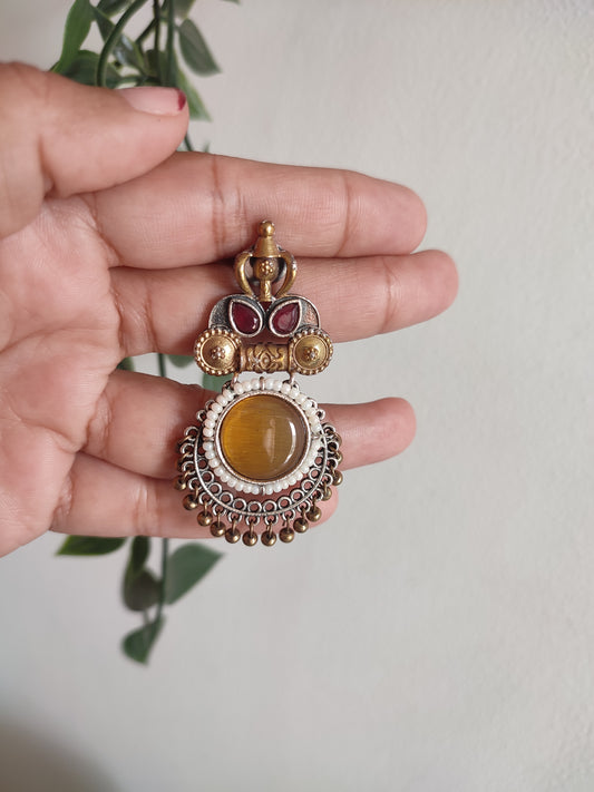 Anushree Stone and Brass Lightweight Earrings