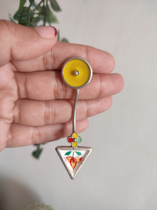Manya handpainted drop unique style Stud Earrings