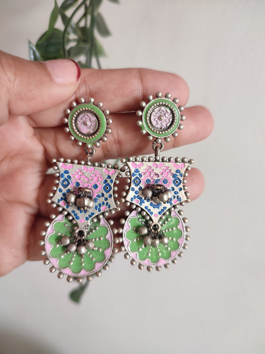 Shreya Handpainted Stud Earrings