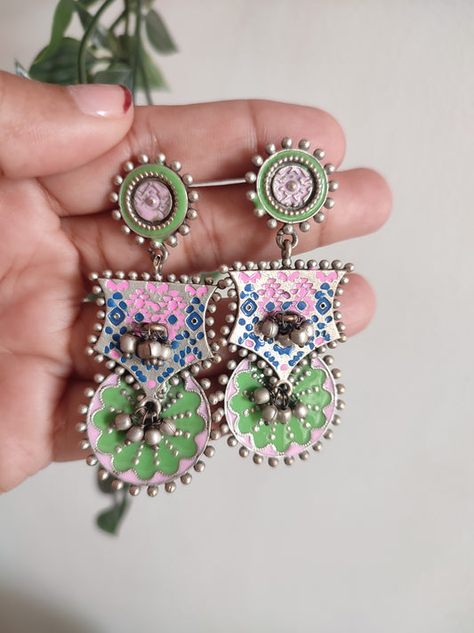 Shreya Handpainted Stud Earrings