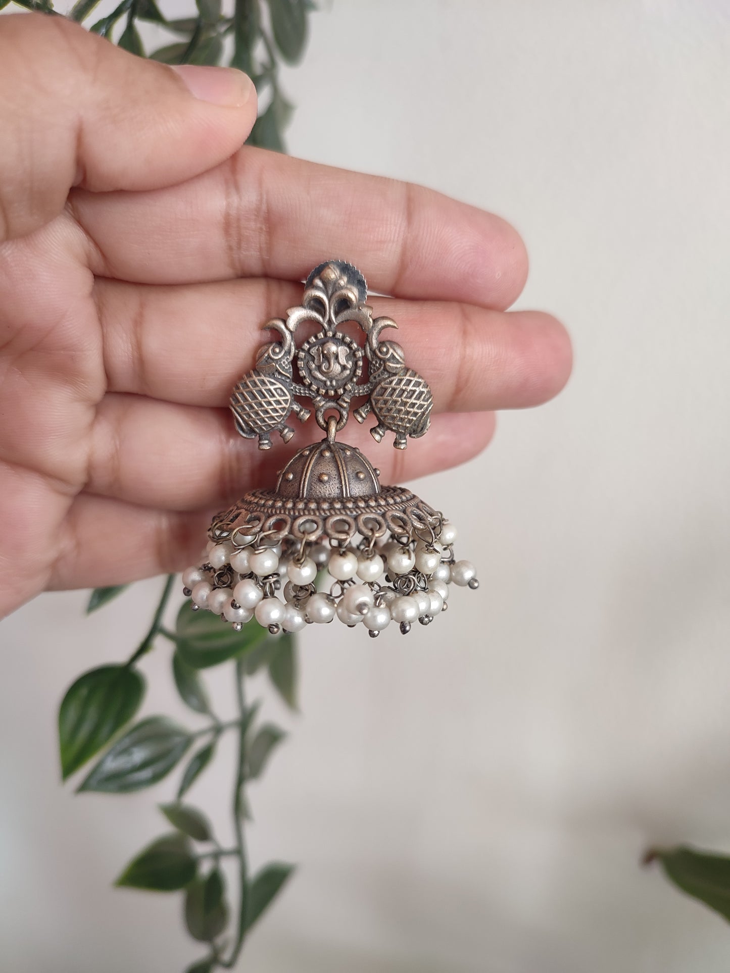 Yogita Brass Stud Jhumki