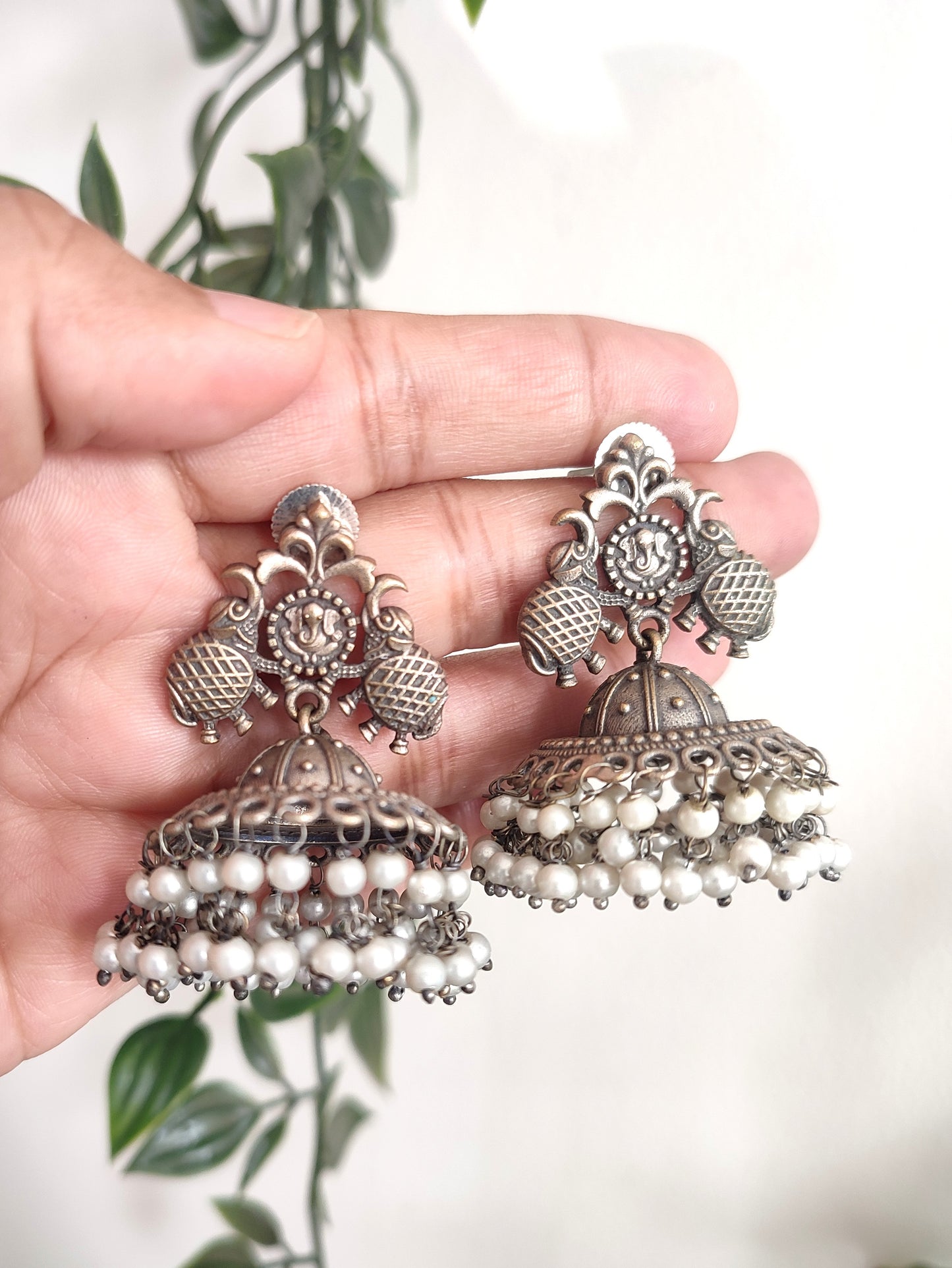 Yogita Brass Stud Jhumki