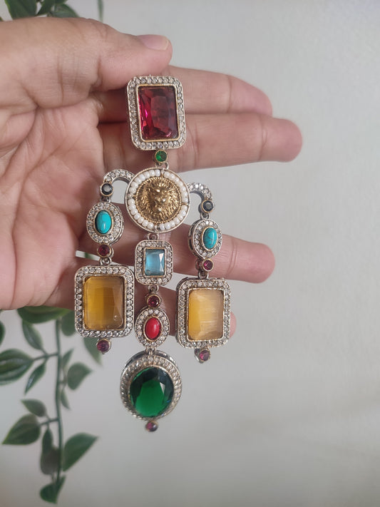 Imperial Designer Stone Earrings