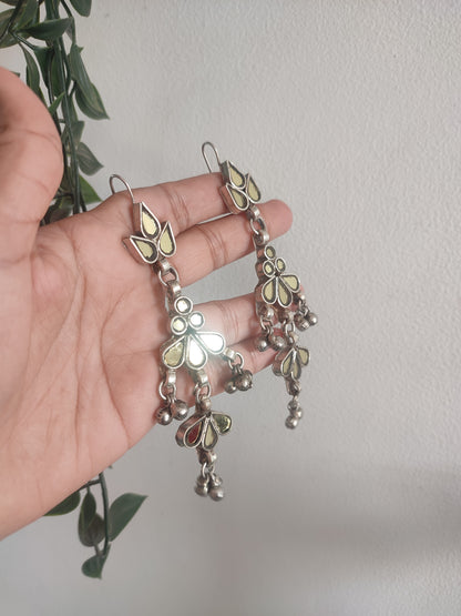 Gauri Glass Earrings Golden