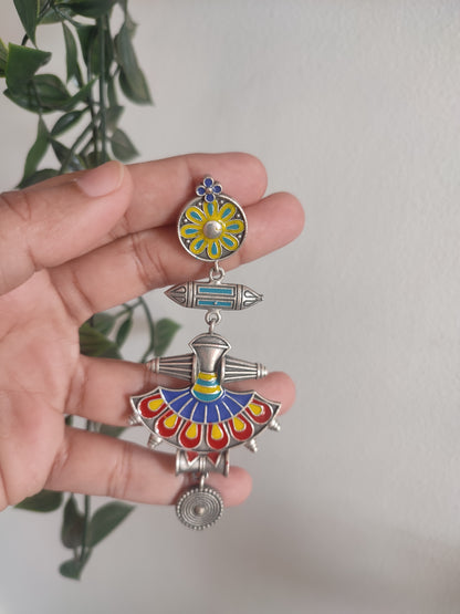 Sina Handpainted Stud Earrings
