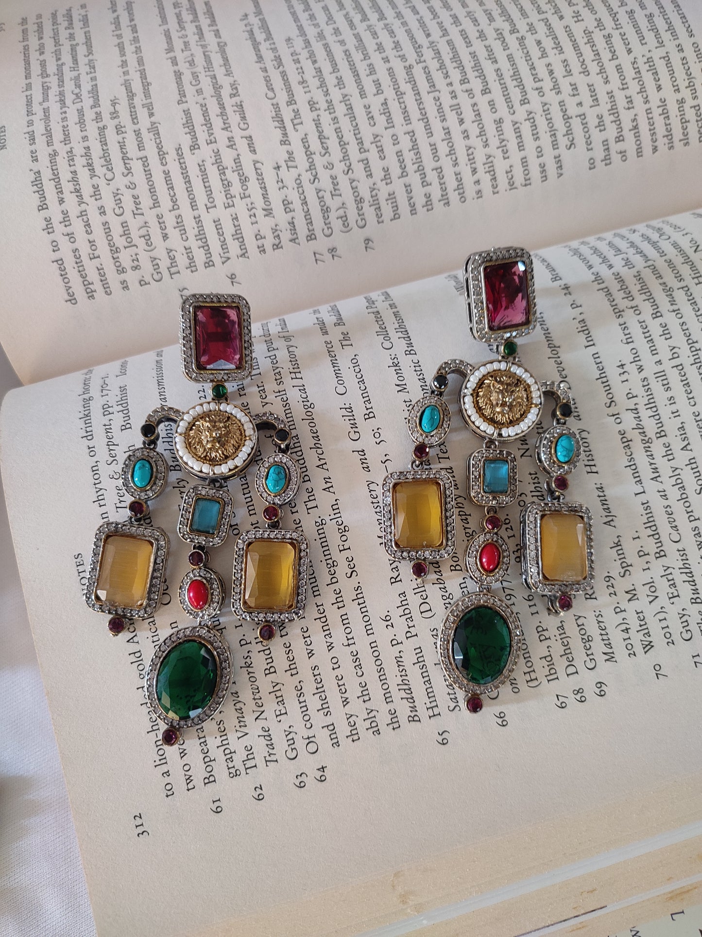 Imperial Designer Stone Earrings