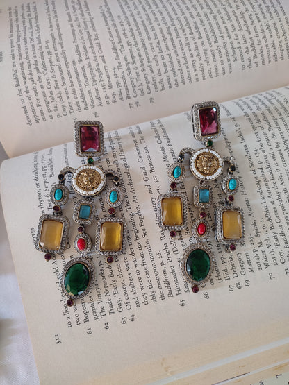 Imperial Designer Stone Earrings