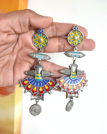 Sina Handpainted Stud Earrings