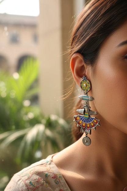 Sina Handpainted Stud Earrings