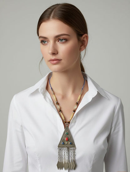 Zein Statement afghani Neckpiece