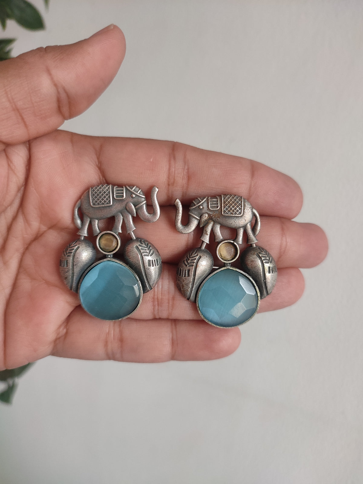 Gaj Stone Stud Earrings
