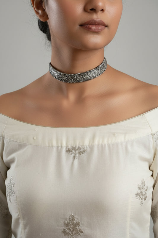 Brishiti Brass Choker Necklace