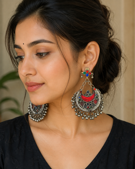 Zeeba Afghani Big Chandbali