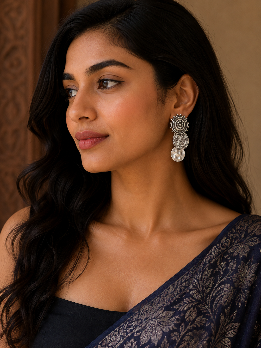 Sunaina Brass Small Earrings